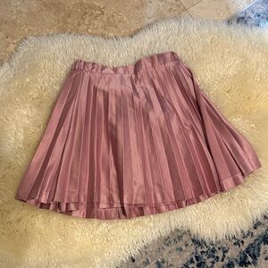Zara Shimmering Pink Pleated Skirt
